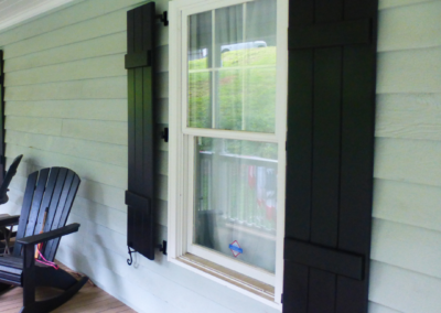 Functional Shutters on porch