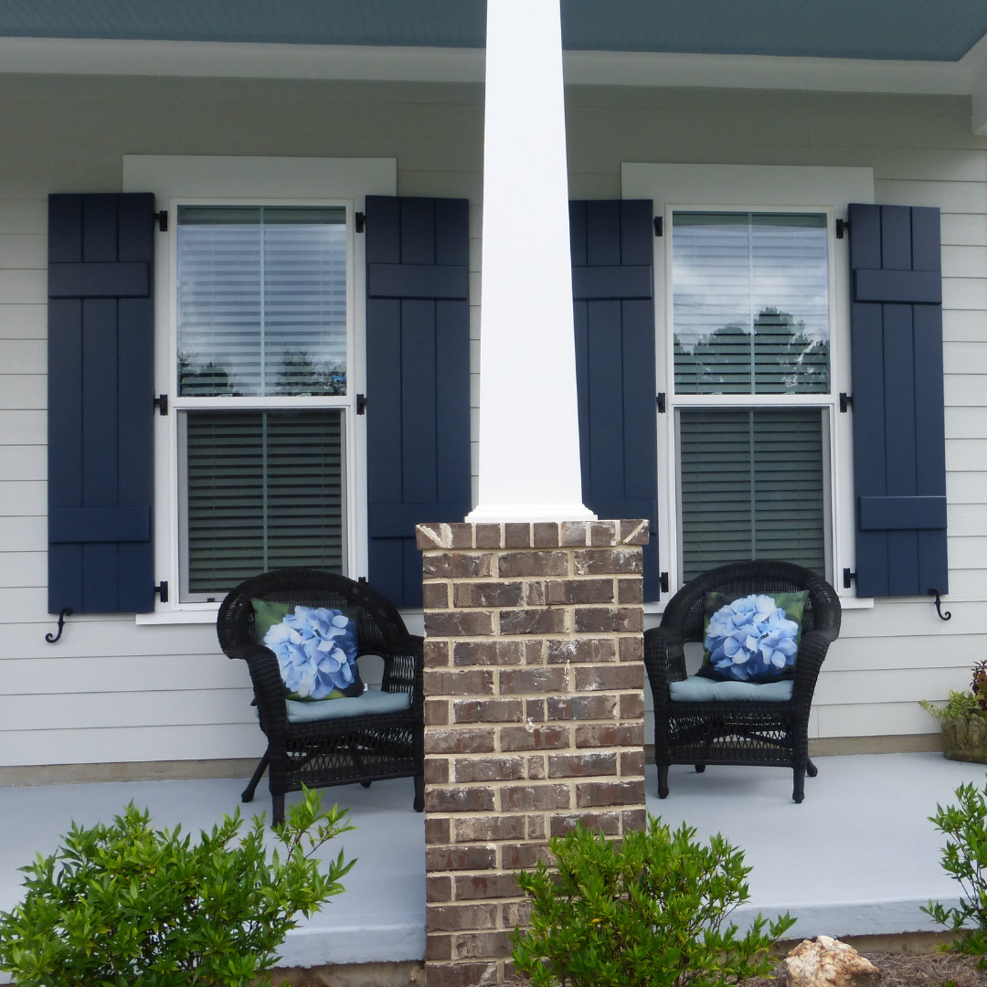 Functional Shutters with board and batten