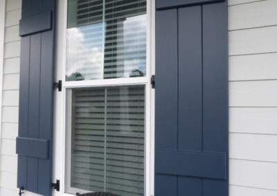 Board and Batten Shutters on home