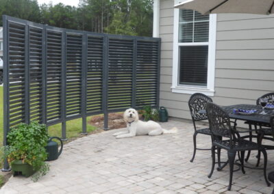 Aluminum Privacy Wall on patio