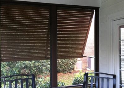 Oval Louver Bahama on porch