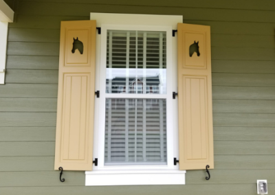 Cut-Out Shutters on home