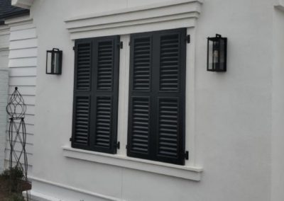 Functional Shutters on garage