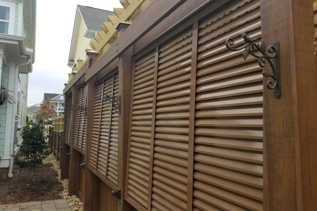 Bahama shutters as a wall