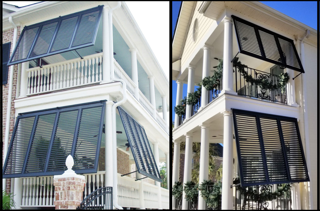 Improve your outdoor space with Bahama porch shutters