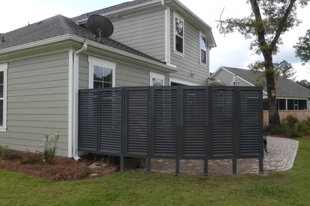 All Aluminum Bahama Shutters Privacy Wall