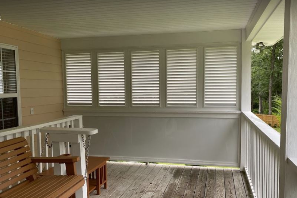 Porch Bahama Shutters Wall