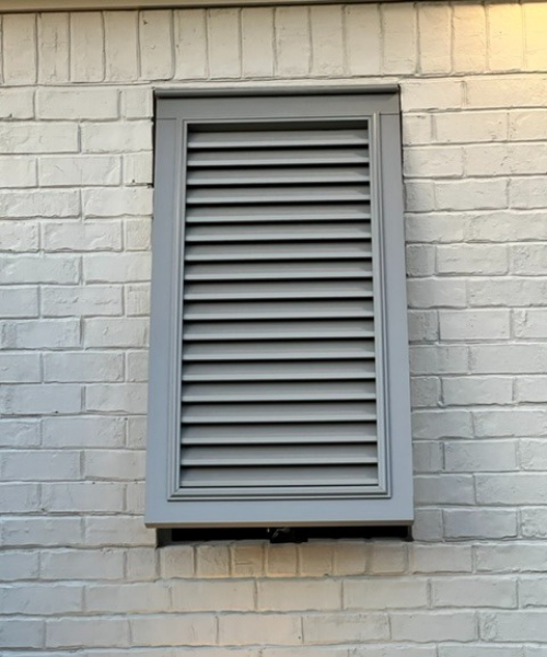 Bahama Shutter with an Inset Mount style installation.