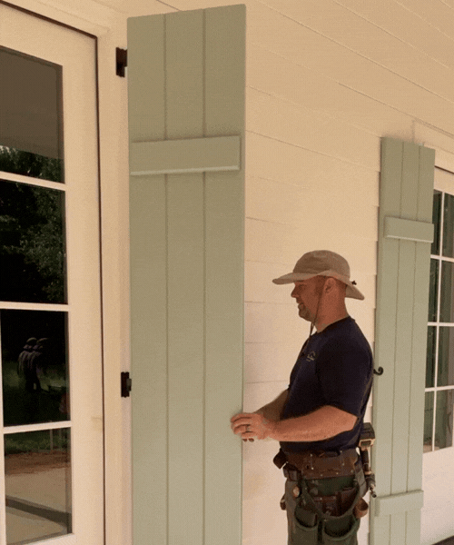 Bahama Shutter with an Inset Mount style installation.